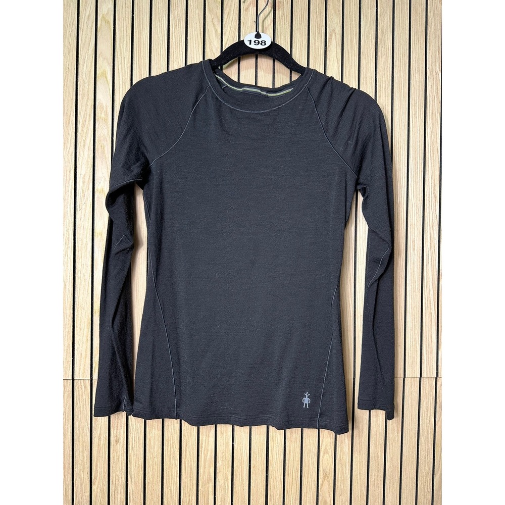 198 Smartwool Merino 250 Base Layer Crew Top Womens (XS, Black, EUC)